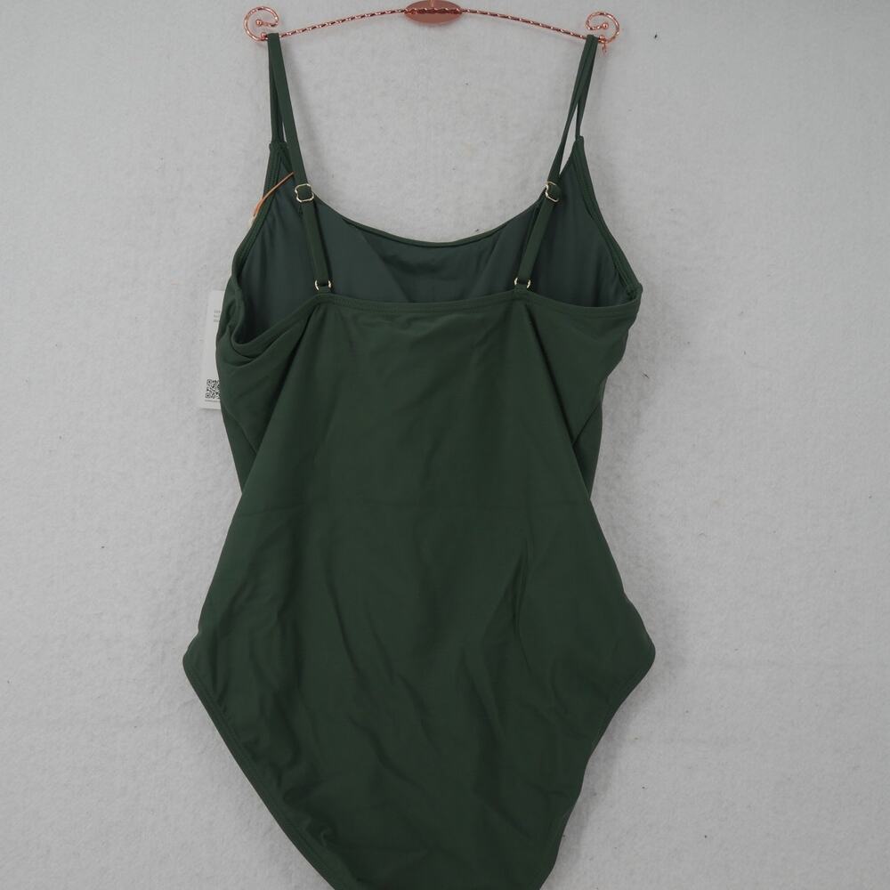 QUINCE Women's Medium Swimsuit Italian Cami One-Piece Palm Green NEW - Picture 9 of 11